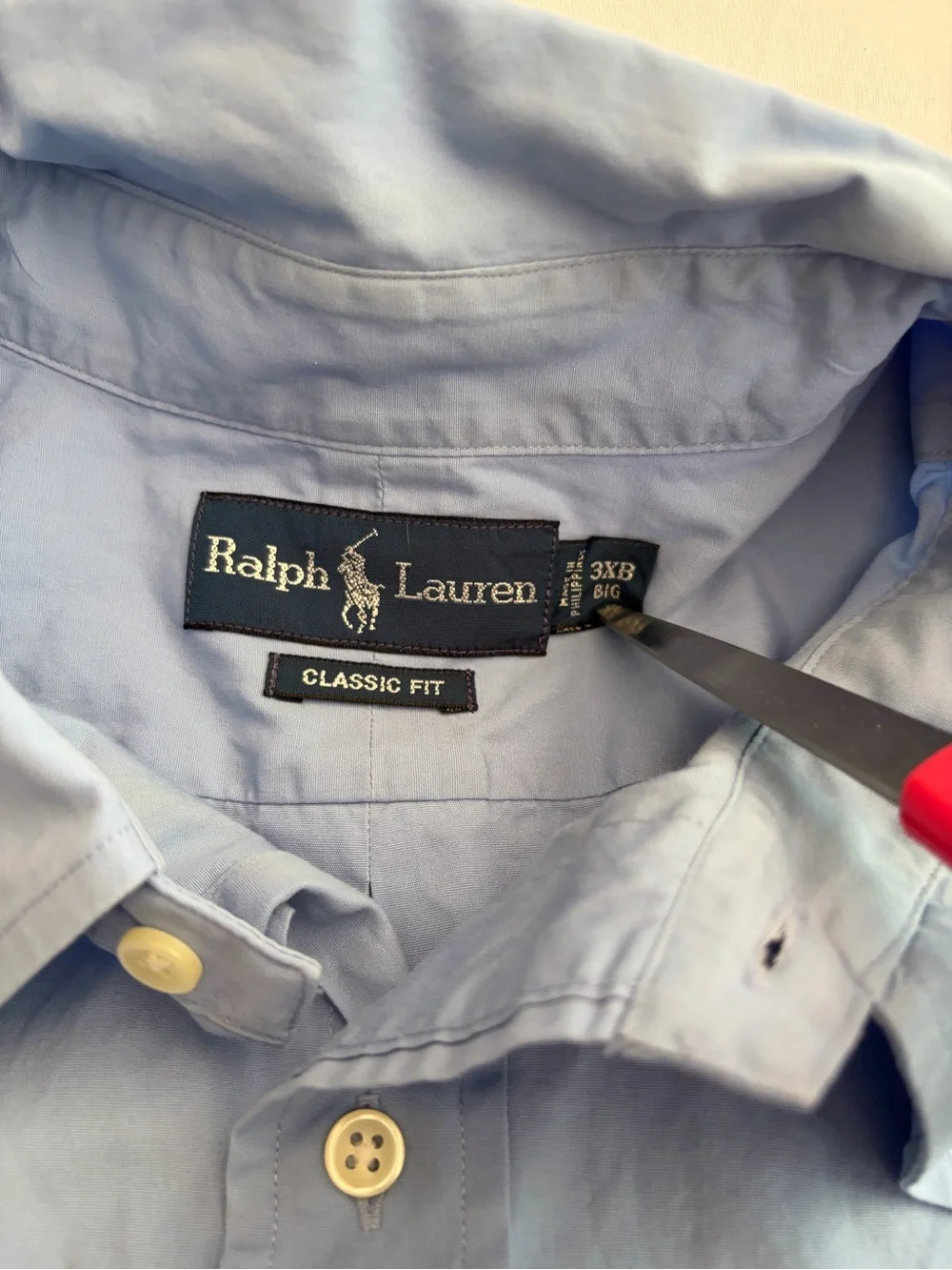 Polo by Ralph Lauren Light Blue Classic Fit Dress Shirt Size 3XB
